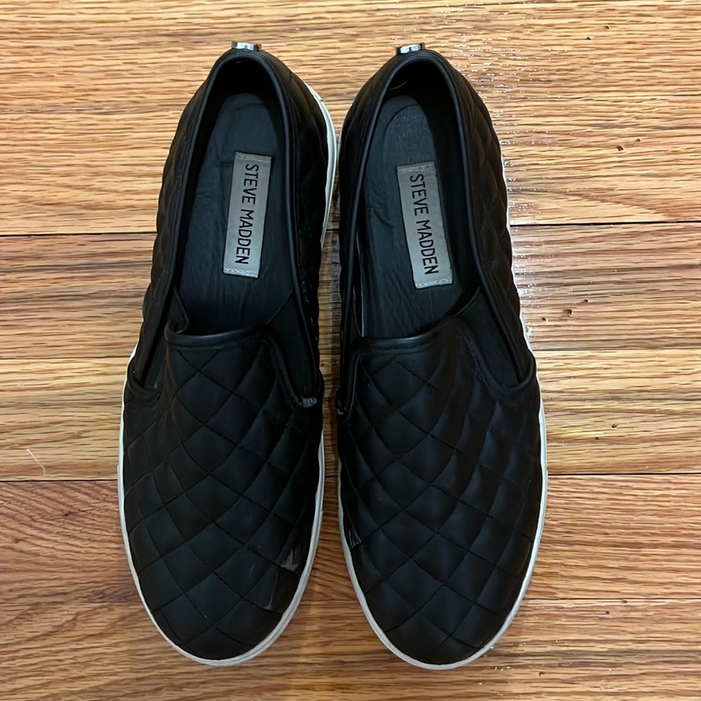 Steve Madden Quilted Leather Slip ons